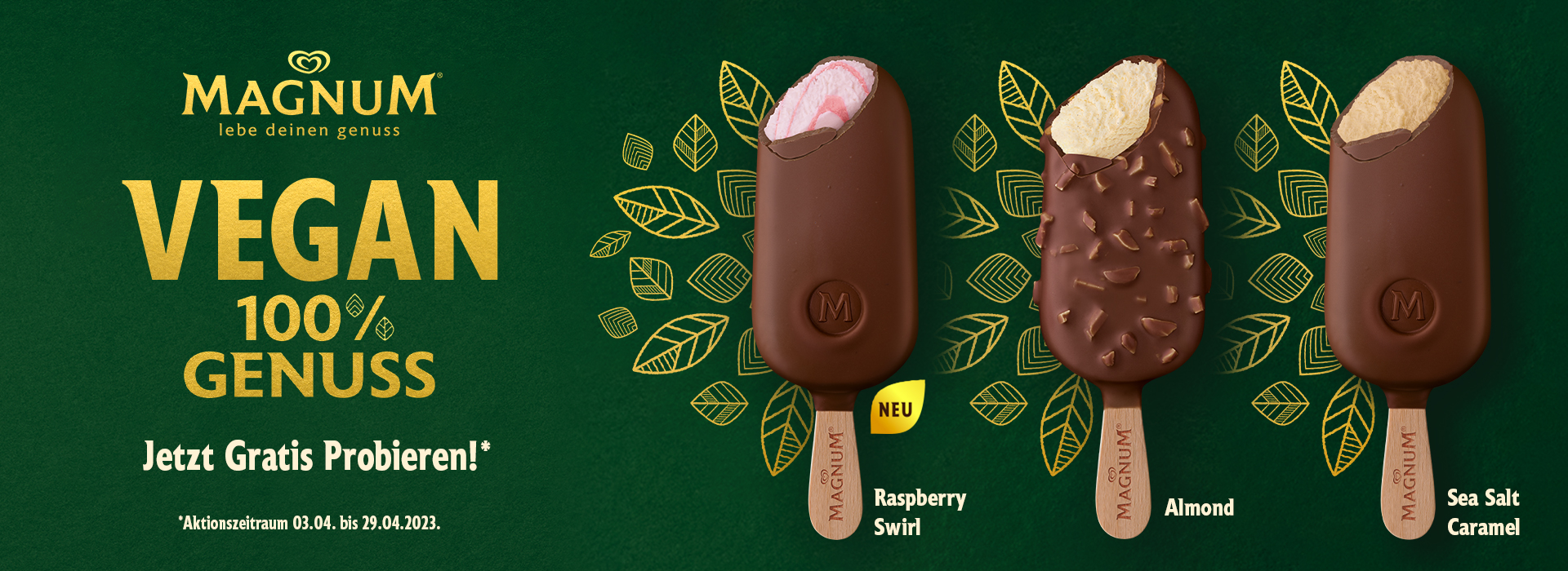 Magnum Vegan Eis - GRATIS TESTEN dank GELD-ZURÜCK-AKTION 1